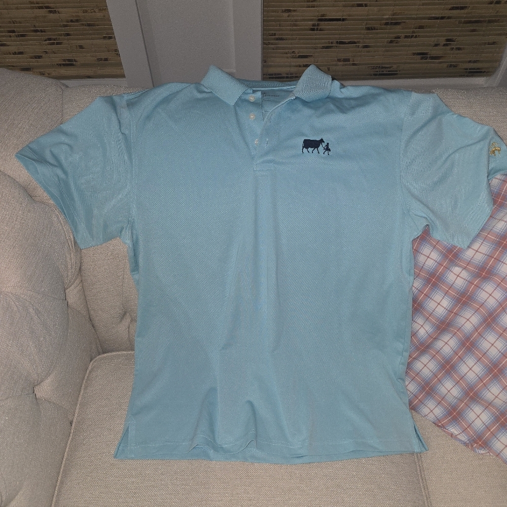 Brooks Brothers Light Blue Polo Shirt with Embroidered Logo